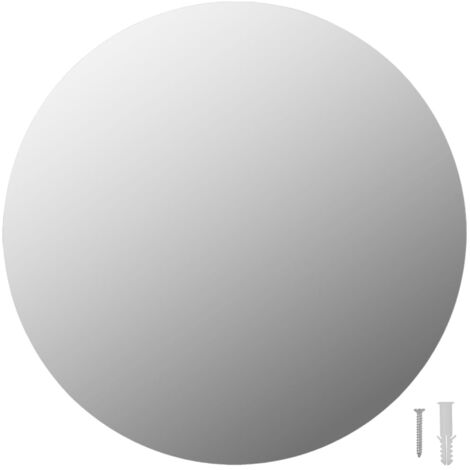 INLIFE Miroirs muraux 2 pcs 40 cm Rond Verre (1/5)