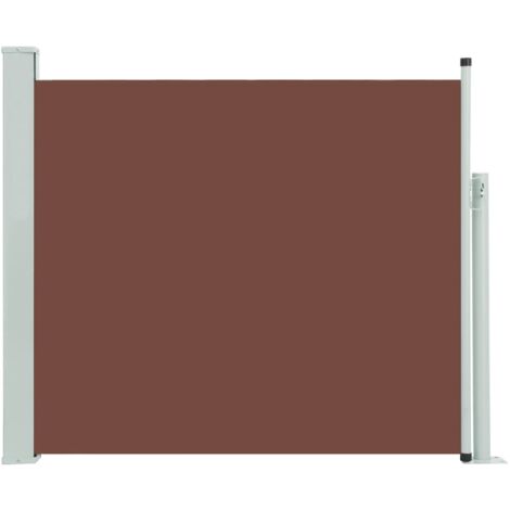 INLIFE Auvent latéral rétractable de patio 100x300 cm Marron (1/5)