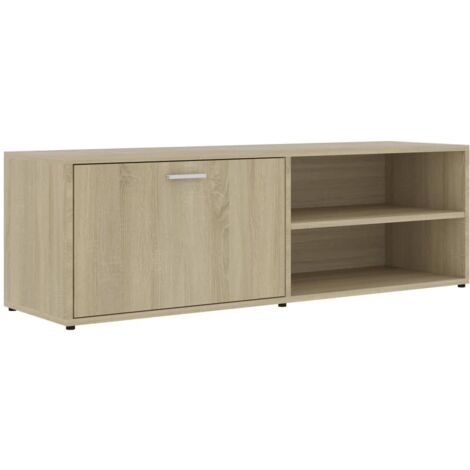 INLIFE Meuble TV Chêne sonoma 120x34x37 cm Aggloméré (1/5)