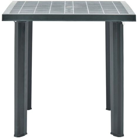 INLIFE Table de jardin Vert 80x75x72 cm Plastique (1/5)