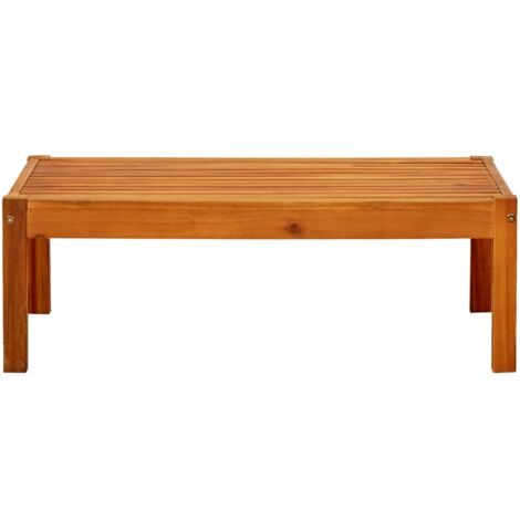 INLIFE Table de jardin 85x57x29 cm Bois d'acacia massif (1/5)