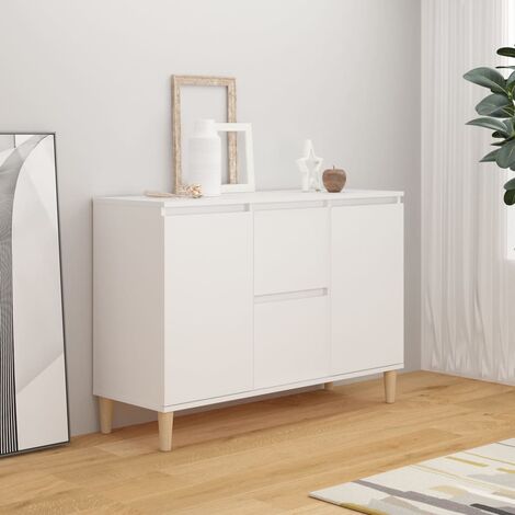 INLIFE Buffet Blanc 103,5x35x70 cm Aggloméré (1/5)
