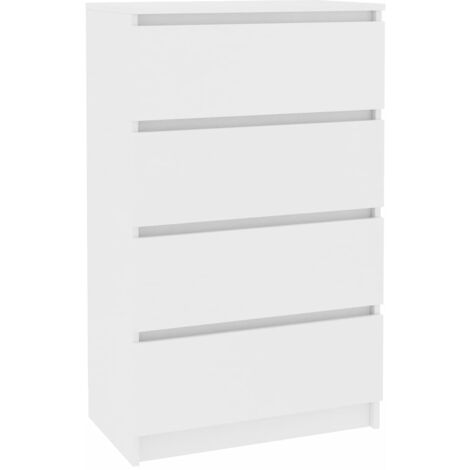 INLIFE Buffet Blanc 60x35x98,5 cm Aggloméré (1/5)
