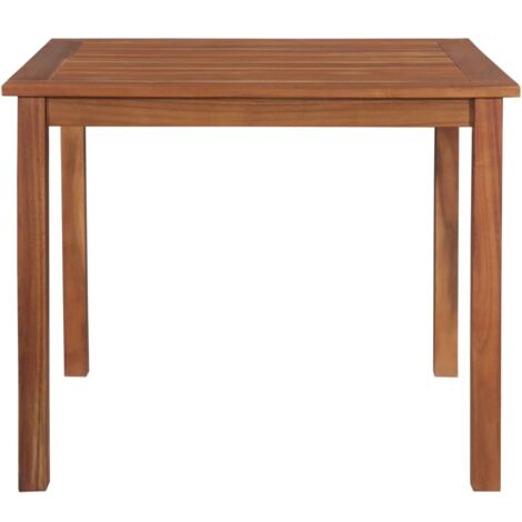 INLIFE Table de jardin 85x85x74 cm Bois d'acacia massif (1/4)