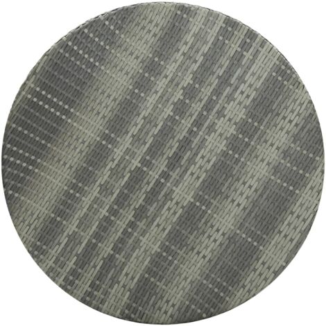 INLIFE Table de jardin Gris 75,5x106 cm Résine tressée (1/4)