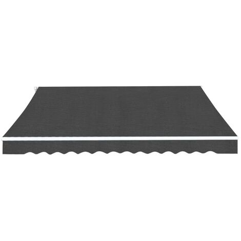 Auvent Marquise pliable manuel, Store Banne pour Jardin Balcon Terrasse, 450 cm Anthracite OIB7243E (1/5)