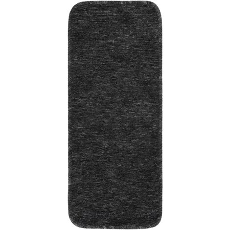 INLIFE Tapis d'escalier antidérapants 15 pcs 60x25 cm Anthracite (1/5)