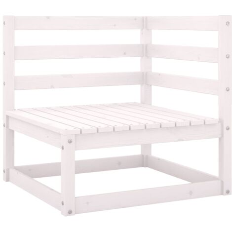 INLIFE Canapé d'angle de jardin avec coussins anthracite Bois de pin (1/5)