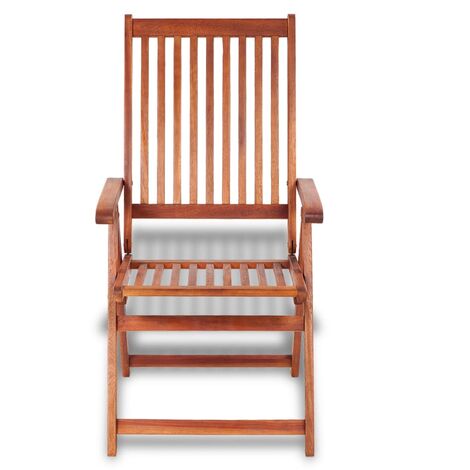 INLIFE Chaises pliables de jardin 2 pcs Bois solide d'acacia Marron (1/5)