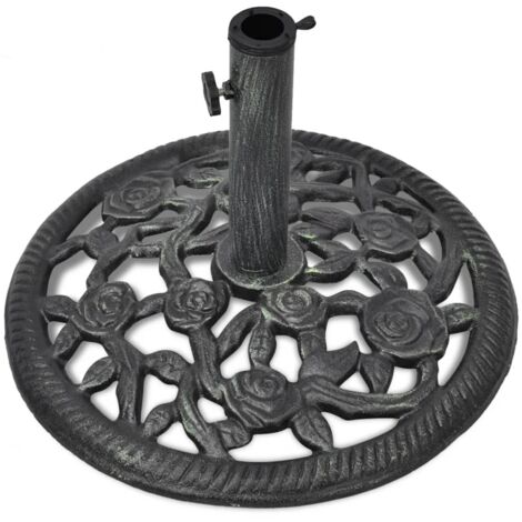INLIFE Socle de parasol en fonte 12 kg 48 cm