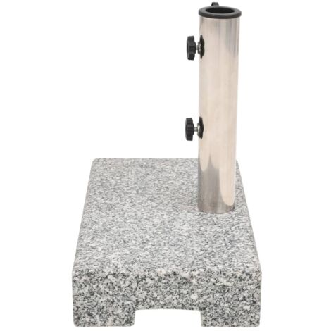 INLIFE Socle de parasol Granite rectangulaire 25 kg (1/5)