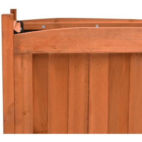 INLIFE Jardinières surélevées 2 pcs 50x50x50 cm Bois de sapin