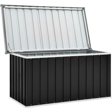 INLIFE Boîte de rangement de jardin Anthracite 129x67x65 cm (1/5)