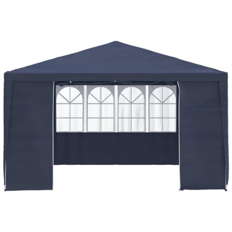 INLIFE Tente de réception avec parois latérales 4x4 m Bleu 90 g/m² (1/6)