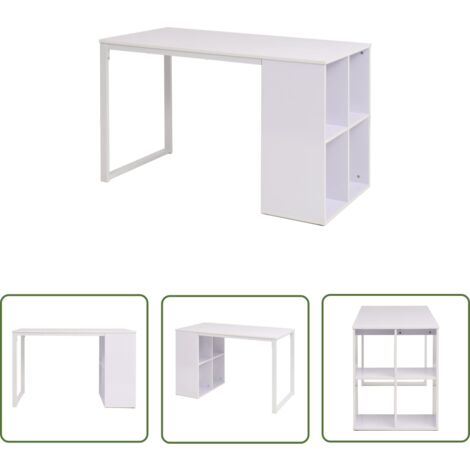 Furniture Limited - Table d'écriture 120x60x75 cm Blanc (1/5)