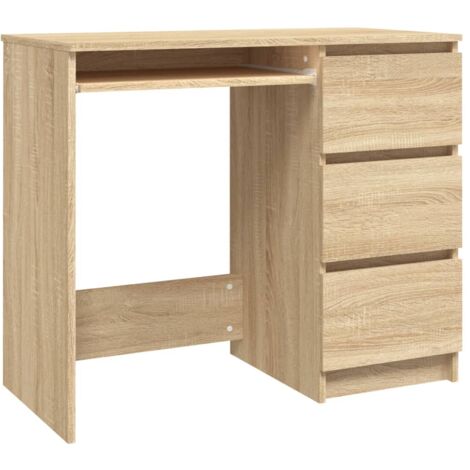 INLIFE Bureau Chêne sonoma 90x45x76 cm Aggloméré (1/5)