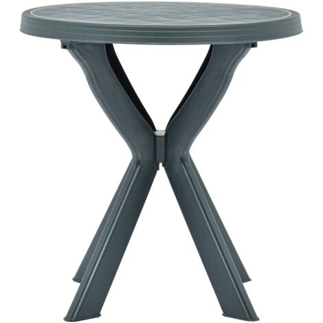 INLIFE Table de bistro Vert Ø70 cm Plastique (1/5)