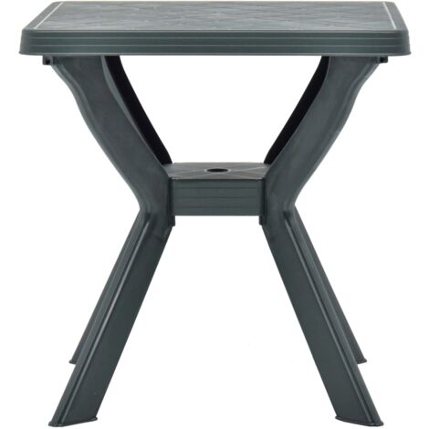 INLIFE Table de bistro Vert 70x70x72 cm Plastique (1/5)