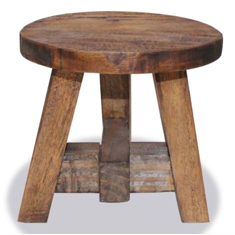 INLIFE Tabouret Bois de récupération massif (1/3)