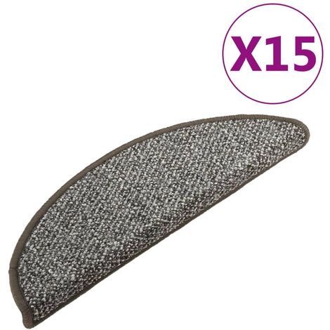 COSTWAY Lot de 15 Marchettes d'Escalier Antidérapant 20 x 76 cm/Tapis de  Protection Autocollants