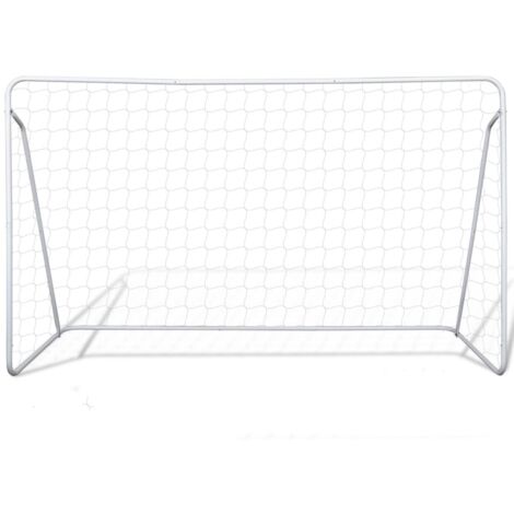 INLIFE Cage de but de football 240 x 90 x 150 cm Acier (1/4)