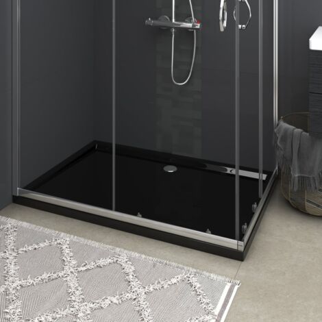 INLIFE Receveur de douche rectangulaire ABS Noir 80x120 cm (1/5)