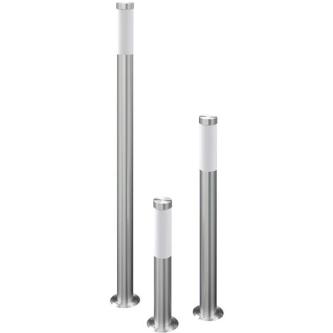 INLIFE Ensemble de 3 lampes de jardin étanches Acier inoxydable (1/5)