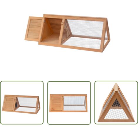 INLIFE Cage pour animaux Bois (1/4)
