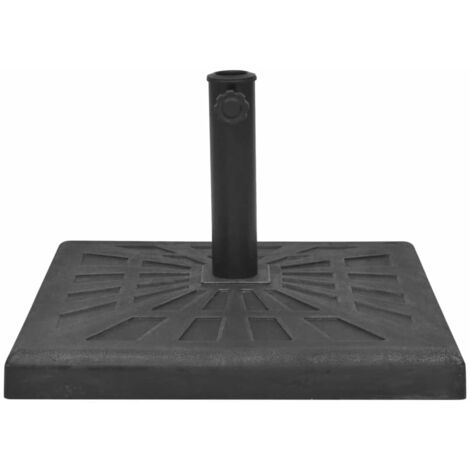 INLIFE Base carrée de parasol Résine Noir 19 kg (1/5)