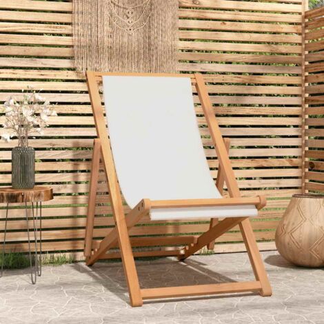 Furniture Limited - Chaise de terrasse Teck 56x105x96 cm Couleur (1/5)