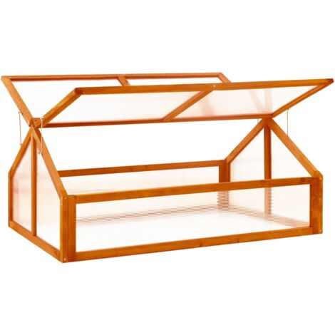 INLIFE Serre Marron 114x80x50 cm Bois de sapin (1/5)