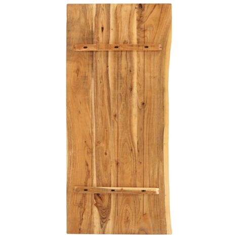 INLIFE Dessus de meuble-lavabo de salle de bain Acacia 118x55x3,8 cm
