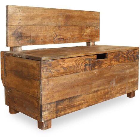 INLIFE Banc Bois de récupération 86 x 40 x 60 cm (1/5)