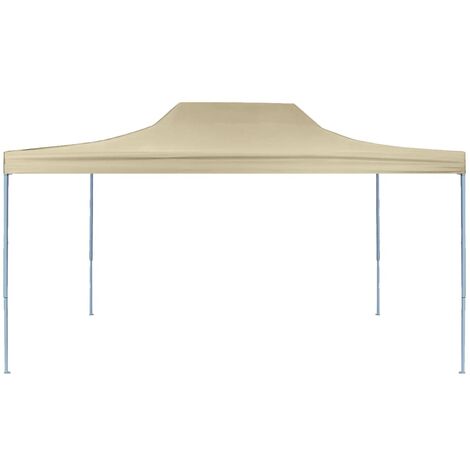 INLIFE Tente de réception pliable professionnelle 3x4 m Acier Crème (1/5)