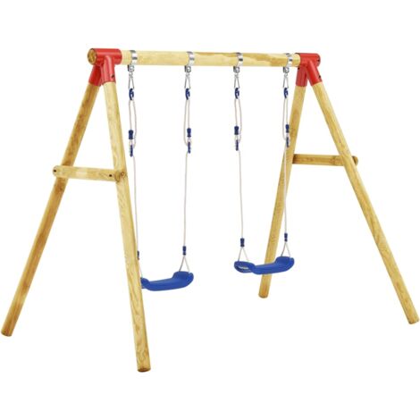 INLIFE Ensemble de balançoire 230x130x166 cm Pinède (1/5)