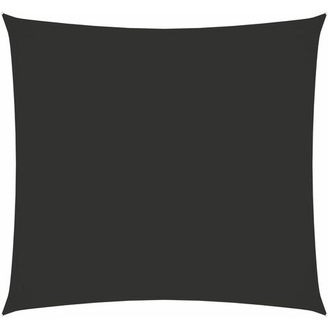 INLIFE Voile de parasol Tissu Oxford carré 4x4 m Anthracite (1/5)