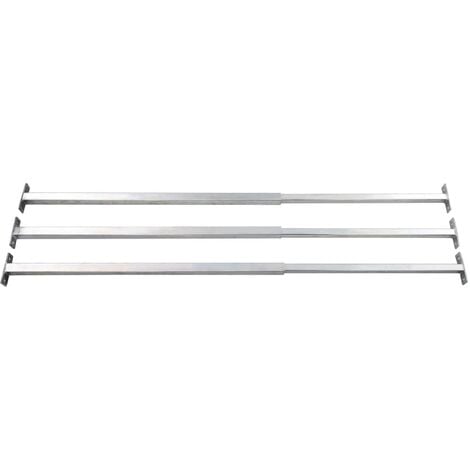 INLIFE Barres de fenêtre réglables de sécurité 3 pcs 710-1200 mm