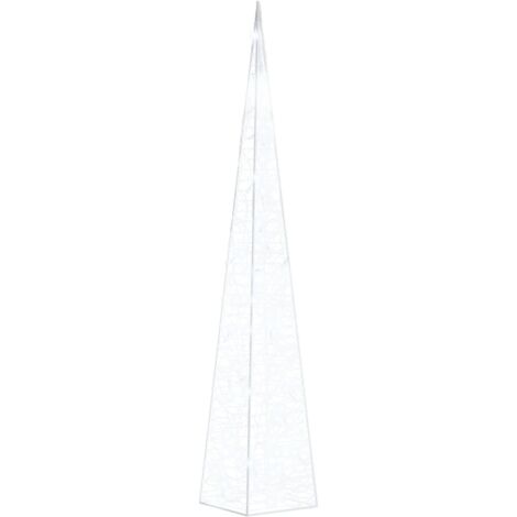 INLIFE Cône lumineux décoratif à LED Acrylique Blanc froid 90 cm (1/5)