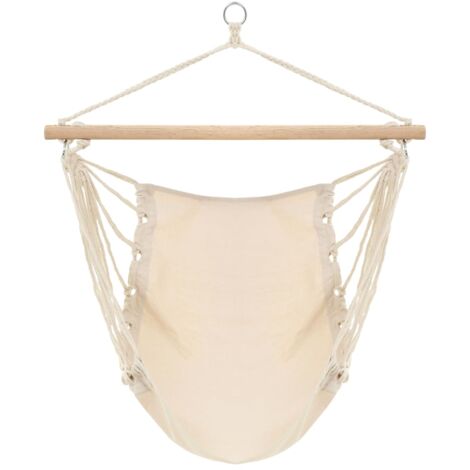 INLIFE Hamac couleur crème 185 x 125 cm (1/4)