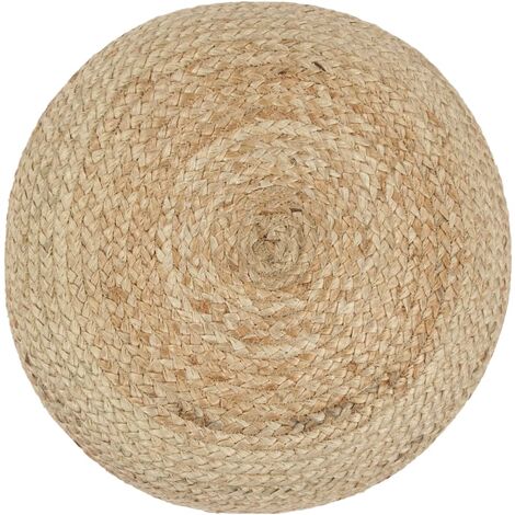 INLIFE Pouf fait à la main 45 x 30 cm Jute (1/3)