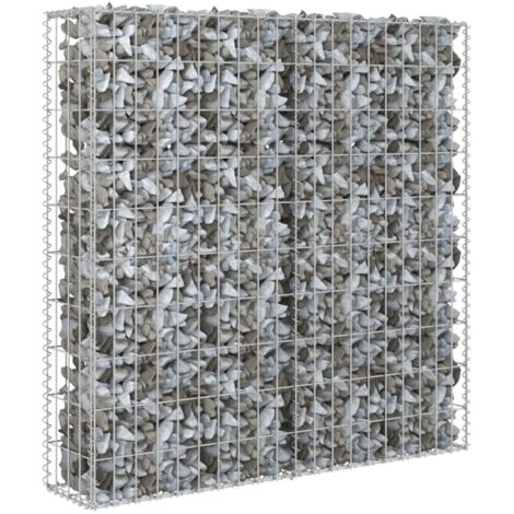 Mur à gabion acier galvanisé 80x20x100 cm – Couvercles inclus – Grande capacité de charge 1400 kg/m³ – Pour aménagement paysager – Inlife (1/5)