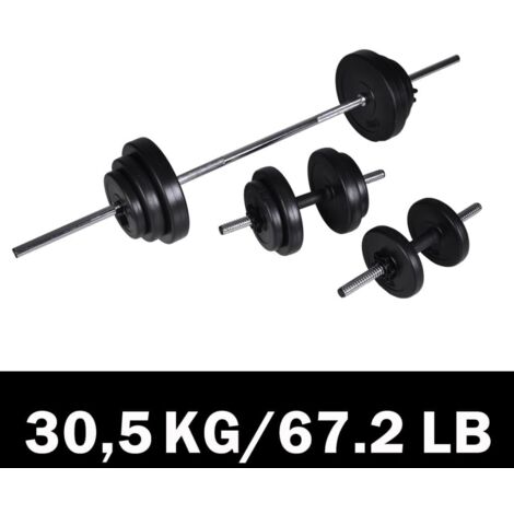 INLIFE Haltère 2 pcs 30,5 kg (1/4)