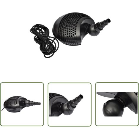 The Living Store Pompe d'étang 8000 l/h - Pompe D'étang - Pompe À Filtre - Fontaine D'extérieur - Accessoire Pour Étang - Filtration D'eau (1/4)