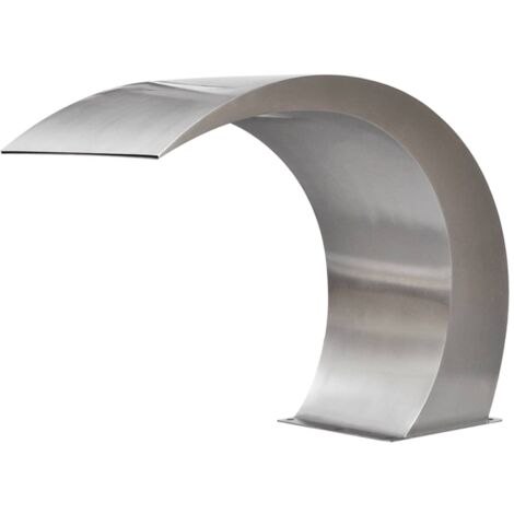 INLIFE Fontaine cascade de piscine Acier inoxydable 45 x 30 x 60 cm