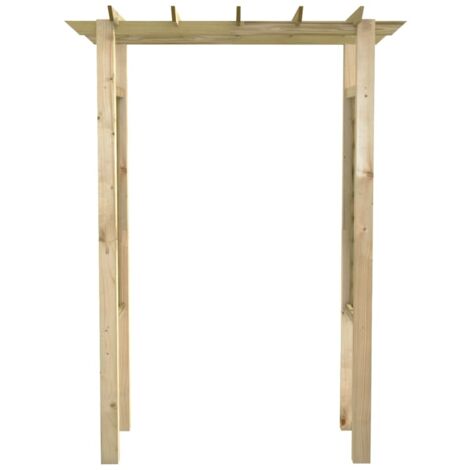 Arche de jardin pour rosiers en bois imprégné – Dimensions 150 x 50 x 200 cm – Résistance à la pourriture – Assemblage facile – Inlife