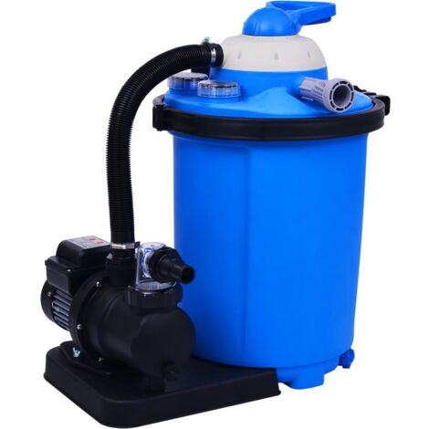 INLIFE Pompe de filtration à sable avec minuterie 550 W 50 L (1/5)