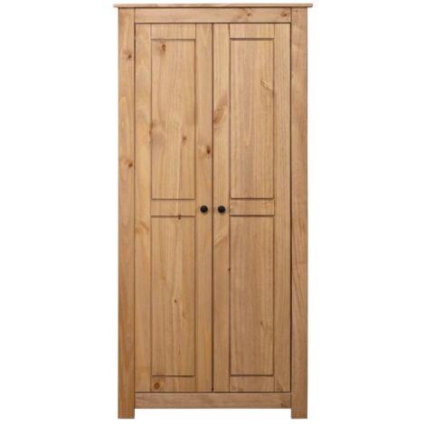 INLIFE Garde-robe 80x50x171,5 cm Pin massif Assortiment Panama