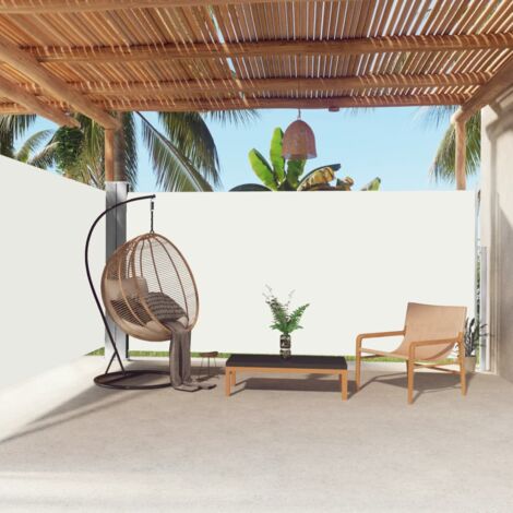 INLIFE Auvent latéral rétractable Crème 180x600 cm (1/5)