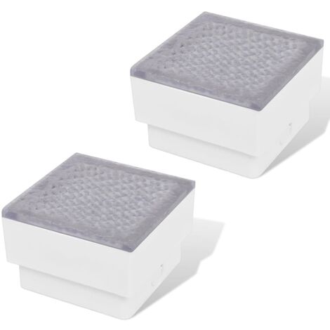 INLIFE Lampes enterrées à LED 2 pcs 100x100x68 mm