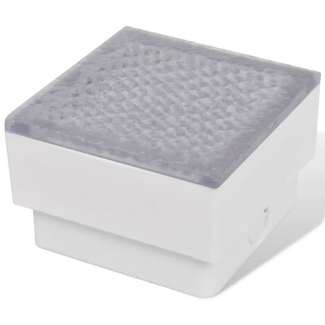 INLIFE Lampes enterrées à LED 2 pcs 100x100x68 mm